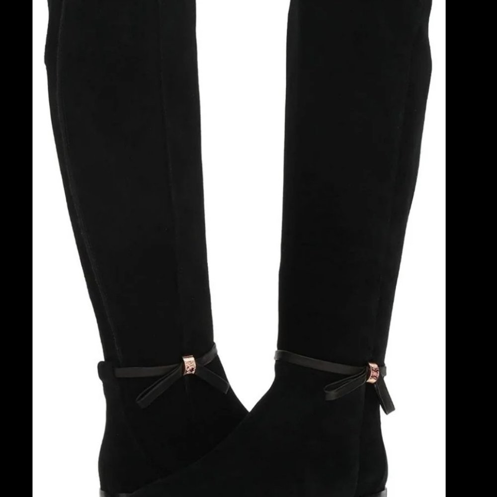 Ted Baker Black Suede Boots (8)